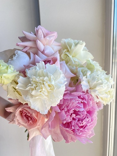 Букет невесты «Розовая пастель»