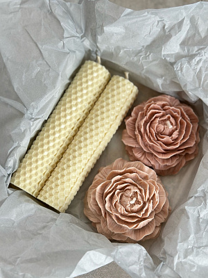 Набор свечей из пчелиного воска