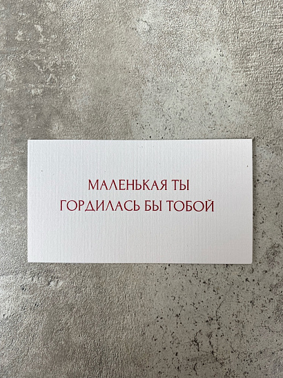 Маленькая ты гордилась бы тобой