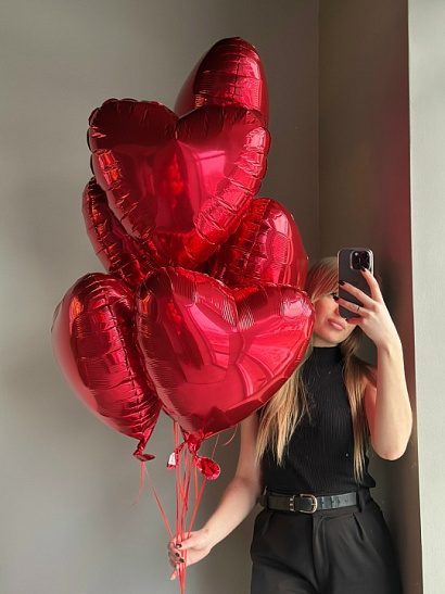 Шары сердца 7 шт.