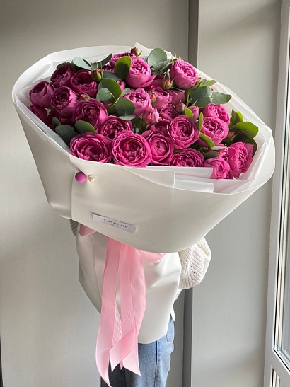 Пионовидные кустовые розы Misty Bubbles