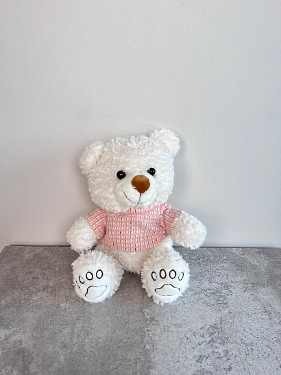 Мишка белый 27 см