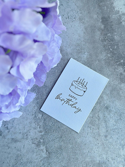 Открытка "Happy Birthday"