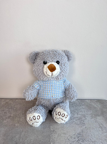 Мишка серый 27 см