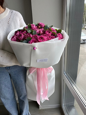 Пионовидные кустовые розы Misty Bubbles