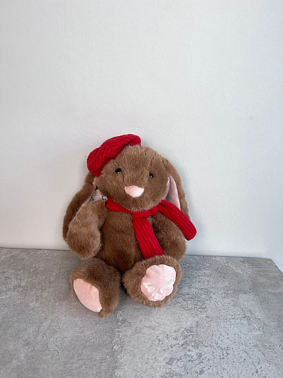 Кролик коричневый 23 см