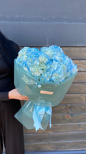 Голубые гортензии 5 шт.